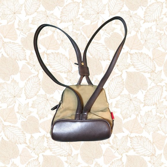 Small Liz Claiborne Cloth Backpack (Zipper Strap) - Picture 2 of 4